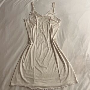 vintage fruit of the loom white slip dress